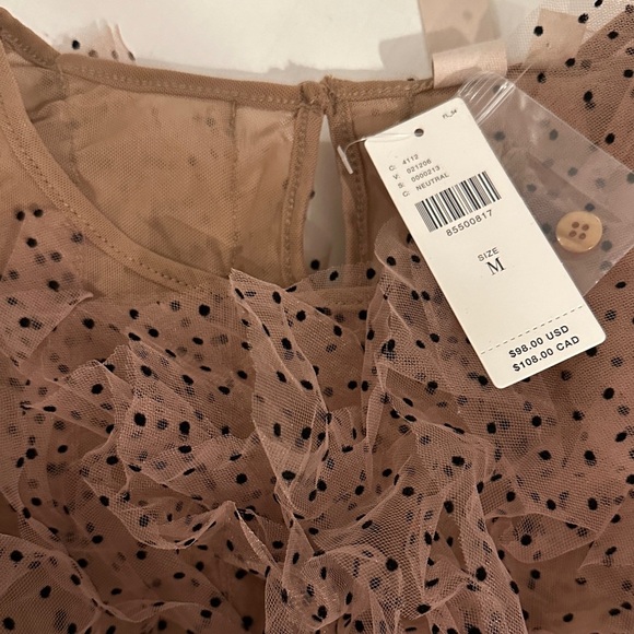 Anthropologie Dolan Left Coast Mesh Ruffle Top - Medium - Picture 10 of 12